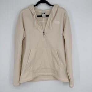 The North Face Textured Cap Rock 1/4 Zip Hoodie Pullover Mens Sweater Medium